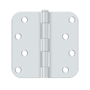 DELTANA 4" x 4" x 5/8" Radius Corner, Residential, Security, Steel Hinge  BULK PACK