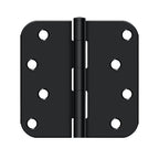 DELTANA 4" x 4" x 5/8" Radius Corner, Residential, Security, Steel Hinge  BULK PACK