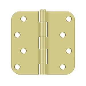 DELTANA 4" x 4" x 5/8" Radius Corner, Residential, Steel Hinge  BULK PACK