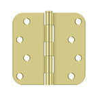DELTANA 4" x 4" x 5/8" Radius Corner, Residential, Steel Hinge  BULK PACK