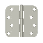 DELTANA 4" x 4" x 5/8" Radius Corner, Residential, Steel Hinge  BULK PACK