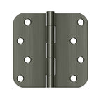 DELTANA 4" x 4" x 5/8" Radius Corner, Residential, Security, Steel Hinge  BULK PACK