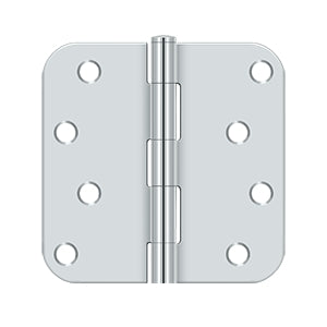 DELTANA 4" x 4" x 5/8" Radius Corner, Residential, NRP, Steel Hinge