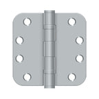 DELTANA 4" x 4" x 5/8 Radius Corner, Heavy Dudy, Ball Bearing, Steel Hinge
