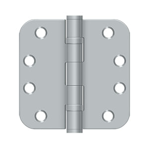 DELTANA 4" x 4" x 5/8 Radius Corner, Heavy Dudy, Ball Bearing, Steel Hinge
