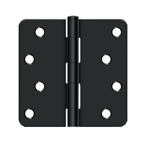 DELTANA 4" x 4" x 1/4" Radius Corner, Residential, Steel Hinge  BULK PACK