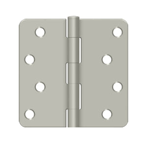 DELTANA 4" x 4" x 1/4" Radius Corner, Residential, Steel Hinge  BULK PACK