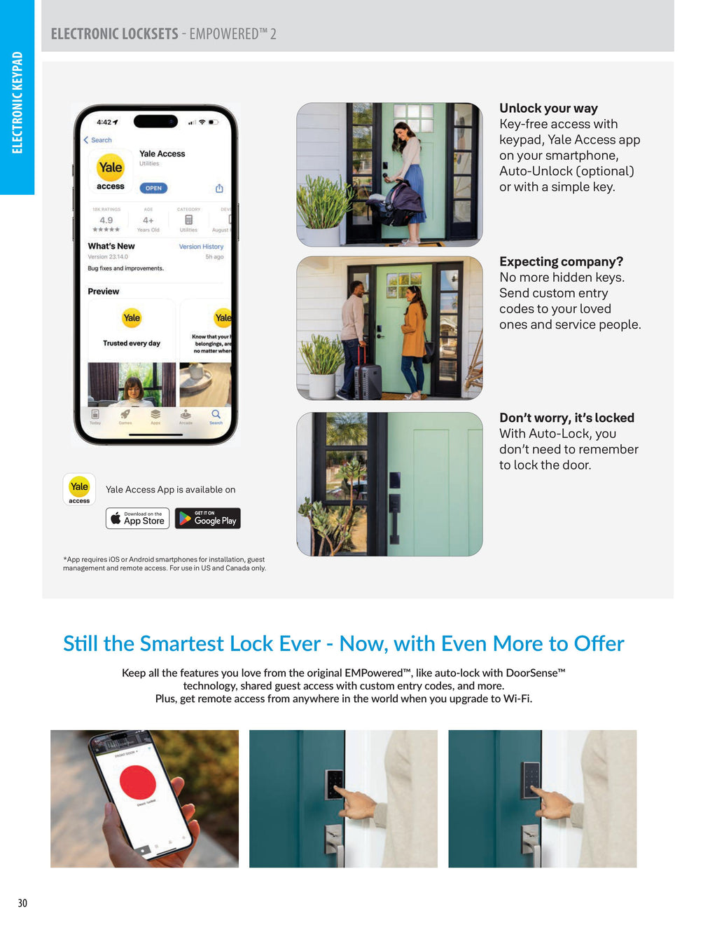 EMTEK EMPOWERED™2 Touch Deadbolt Keyed