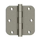 Deltana 3-1/2" x 3-1/2" x 5/8" Radius Corner Residential Distressed Hinge