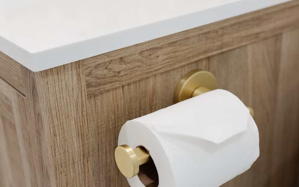 EMTEK Modern Brass Paper Holder - Bar Style