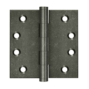 Deltana 4" x 4" Square Corner Distressed Hinge