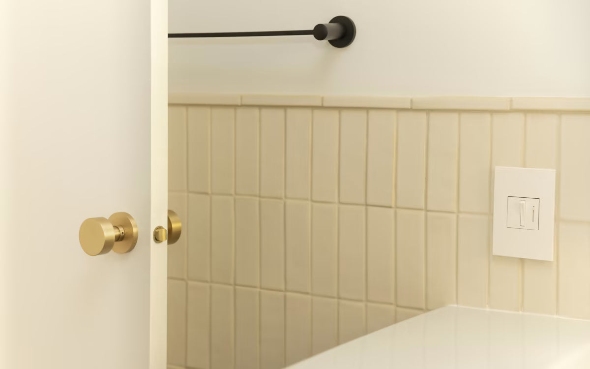 EMTEK Modern Brass Towel Bar