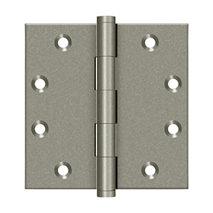 Deltana 4-1/2" x 4-1/2" Square  Corner Distressed Hinge