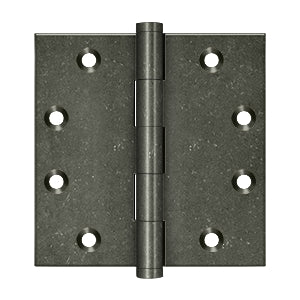 Deltana 4-1/2" x 4-1/2" Square  Corner Distressed Hinge