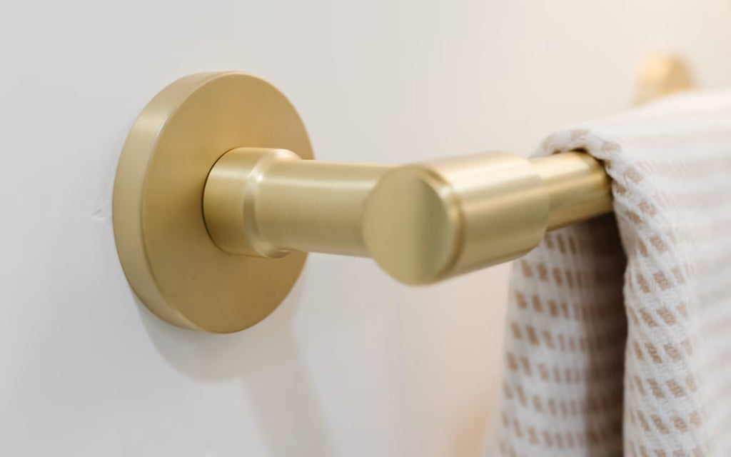 EMTEK Transitional Brass Towel Bar