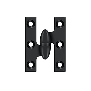 DELTANA 2" x 1-1/2"  Solid Brass, Olive Knuckel Hinge