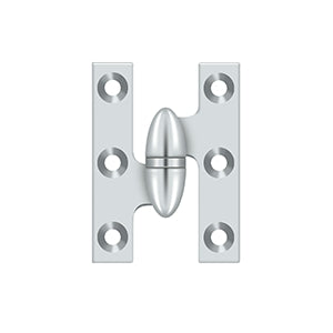 DELTANA 2" x 1-1/2"  Solid Brass, Olive Knuckel Hinge