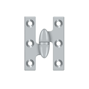 DELTANA 2" x 1-1/2"  Solid Brass, Olive Knuckel Hinge