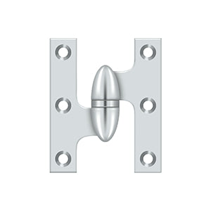 DELTANA 2-1/2" x 2"  Solid Brass, Olive Knuckel Hinge