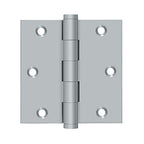 DELTANA 3-1/2" x 3-1/2" Square Corner Solid Brass Hinge