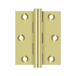 DELTANA 3" x 2-1/2" Square Corners Screen Door Solid Brass Hinge