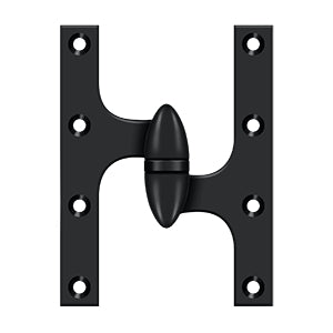 DELTANA 6" x 5"  Solid Brass, Olive Knuckel Hinge