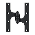 DELTANA 6" x 5"  Solid Brass, Olive Knuckel Hinge