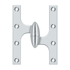 DELTANA 6" x 5"  Solid Brass, Olive Knuckel Hinge