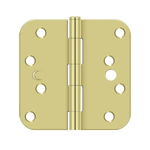 DELTANA 4" x 4" x 5/8" Radius Corner Residential Steel Security Stud Hinge