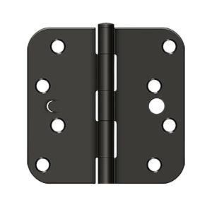 DELTANA 4" x 4" x 5/8" Radius Corner Residential Steel Security Stud Hinge