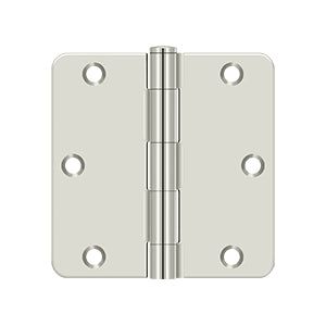 DELTANA 3-1/2" x 3-1/2" x 1/4" Radius Corner, Residential, Steel  Hinge