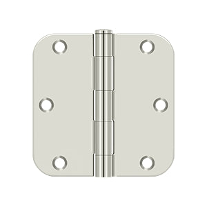 DELTANA 3-1/2" x 3-1/2" x 5/8" Radius Corner, Residential, Steel Hinge  BULK PACK