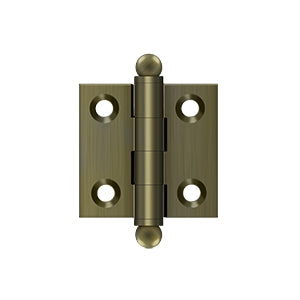 DELTANA 1-1/2" x 1-1/2" Solid Brass, Cabinet Hinge