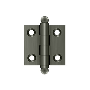 DELTANA 1-1/2" x 1-1/2" Solid Brass, Cabinet Hinge