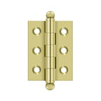 DELTANA 2" x 1-1/2" Solid Brass, Cabinet Hinge