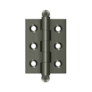DELTANA 2" x 1-1/2" Solid Brass, Cabinet Hinge