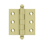DELTANA 2" x 2" Solid Brass, Cabinet Hinge