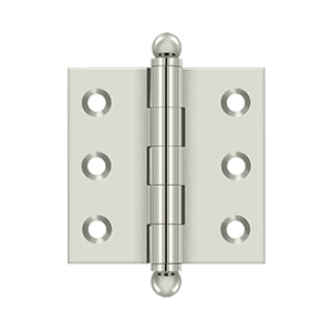 DELTANA 2" x 2" Solid Brass, Cabinet Hinge