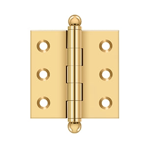 DELTANA 2" x 2" Solid Brass, Cabinet Hinge