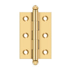 DELTANA 2-1/2" x 1-11/16" Solid Brass, Cabinet Hinge