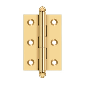 DELTANA 2-1/2" x 1-11/16" Solid Brass, Cabinet Hinge