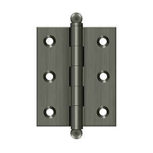 DELTANA 2-1/2" x 2" Solid Brass, Cabinet Hinge
