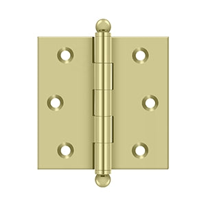 DELTANA 2-1/2" x 2-1/2" Solid Brass, Cabinet Hinge
