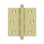 DELTANA 2-1/2" x 2-1/2" Solid Brass, Cabinet Hinge