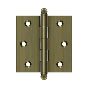 DELTANA 2-1/2" x 2-1/2" Solid Brass, Cabinet Hinge
