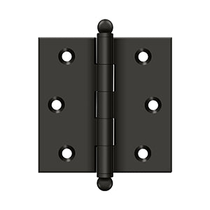 DELTANA 2-1/2" x 2-1/2" Solid Brass, Cabinet Hinge