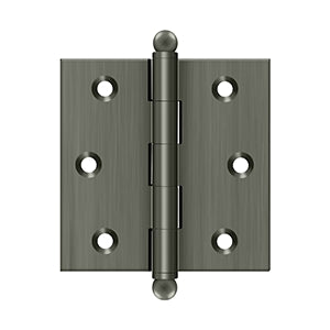 DELTANA 2-1/2" x 2-1/2" Solid Brass, Cabinet Hinge