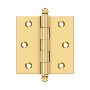 DELTANA 2-1/2" x 2-1/2" Solid Brass, Cabinet Hinge