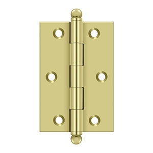 DELTANA 3" x 2" Solid Brass, Cabinet Hinge