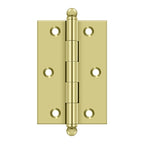 DELTANA 3" x 2" Solid Brass, Cabinet Hinge